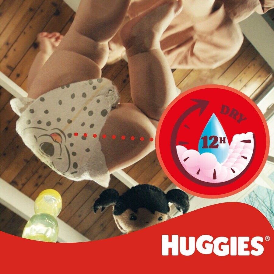 Huggies® Little Movers Nappy 4 (7-18 kg) 66 pcs