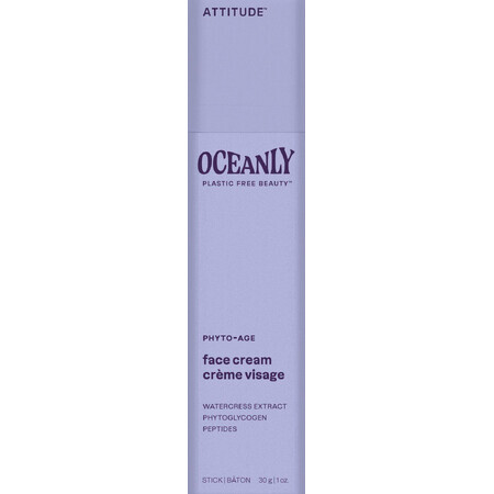 Attitude Oceanly Crema sólida antiedad con péptidos 30 g