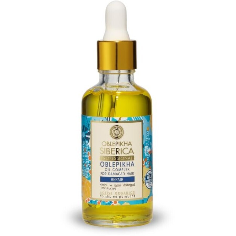 Natura Siberica Complejo de Aceite de Espino Amarillo para Cabello Dañado 50 ml