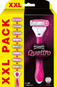 Wilkinson Sword Quattro XXL maquinilla de afeitar para mujer + cabezales de recambio 8 piezas