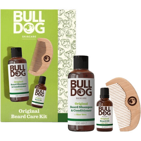 Bulldog Barba kit de aseo original caja de regalo 3 pcs