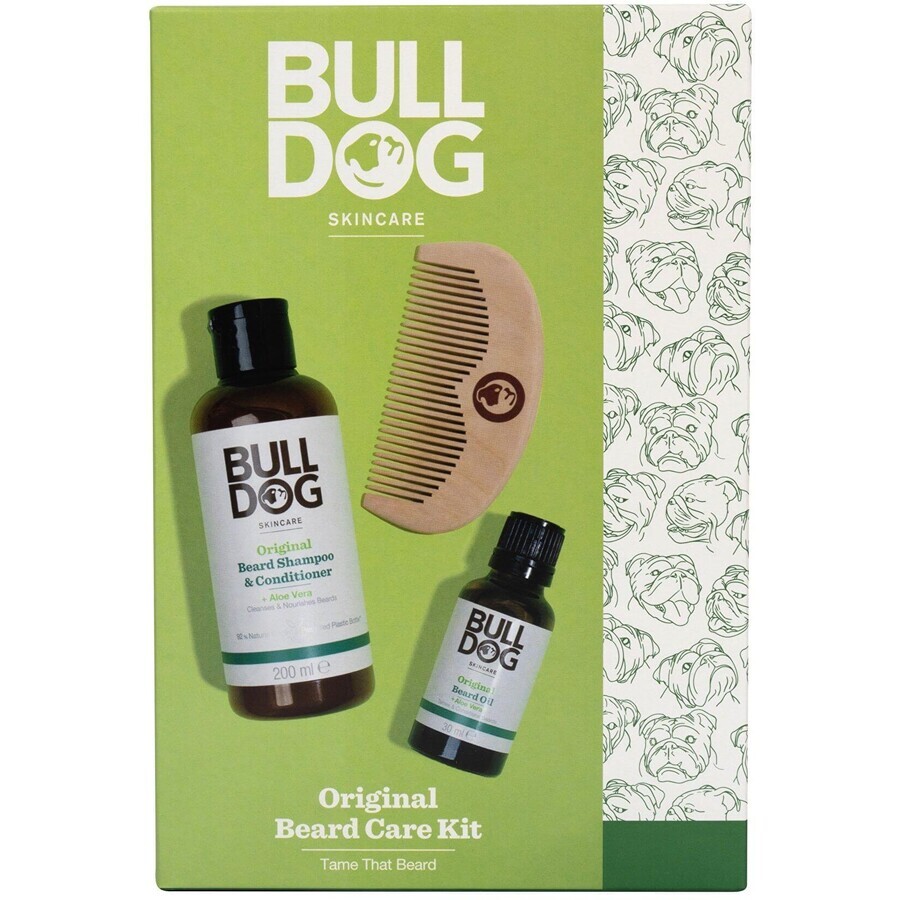 Bulldog Barba kit de aseo original caja de regalo 3 pcs