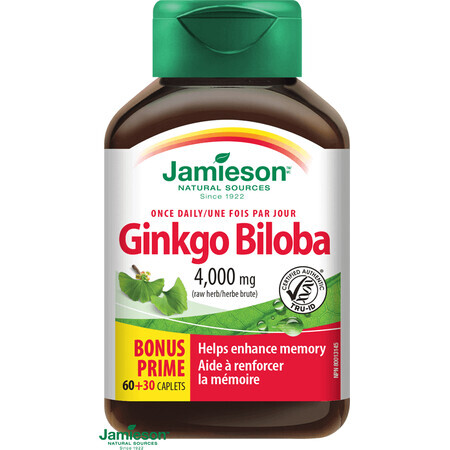 Jamieson Ginkgo Biloba 90 comprimidos