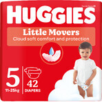 Huggies® Little Movers Pañales desechables 5 (11-25 kg) 42 uds.