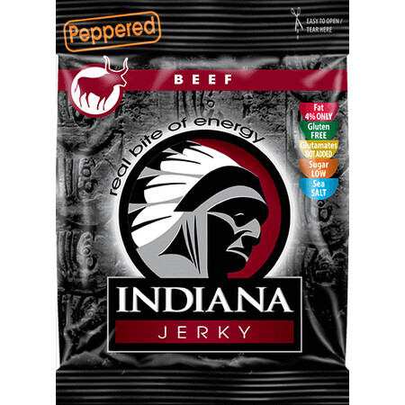 Indiana Jerky Cecina de Buey con Pimienta 25 g