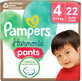 Pampers Harmonie Pantalones talla 4, 22 piezas