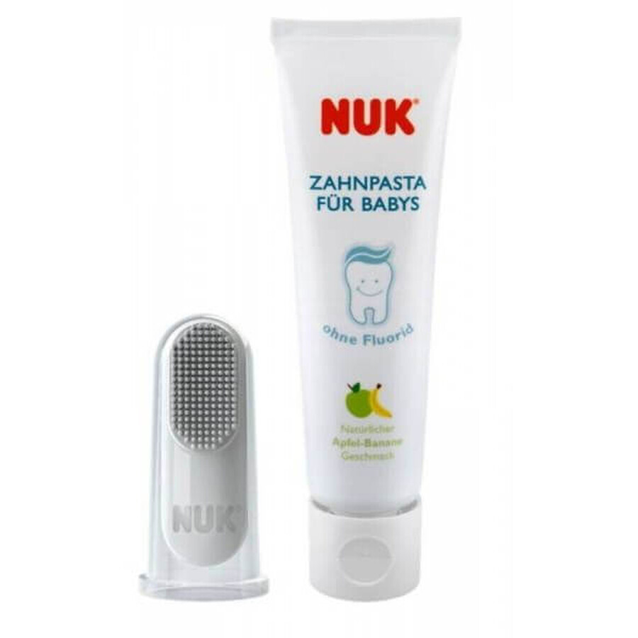 Nuk Set Pasta dentífrica para bebés + dedal limpiador 40 ml