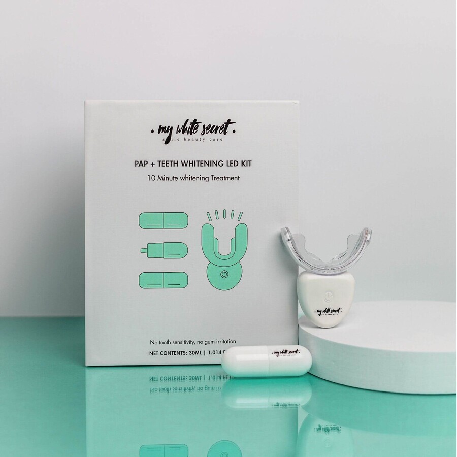 Kit de blanqueamiento dental My White Secret PAP+ LED