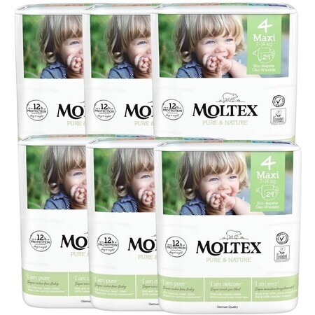 Moltex Maxi Pañales 7-14 kg paquete económico 6 x 29 unidades