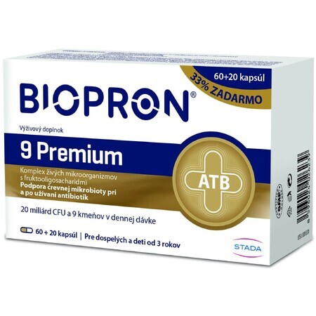 Biopron 9 premium 60+20 cápsulas