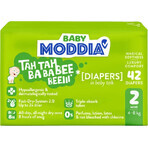 Moddia Baby Pañales Desechables 2 Mini (4-8 kg), 42 uds.