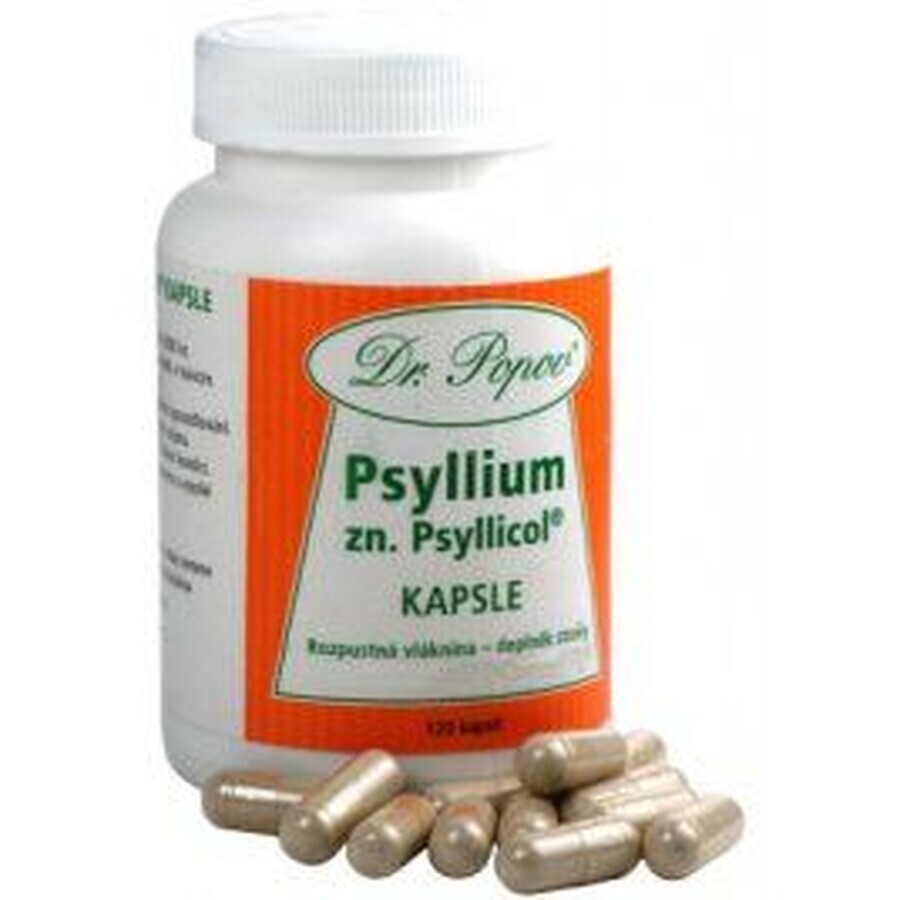 Dr.Popov PSYLLIUM ZN. PSYLLICOL 120 cápsulas