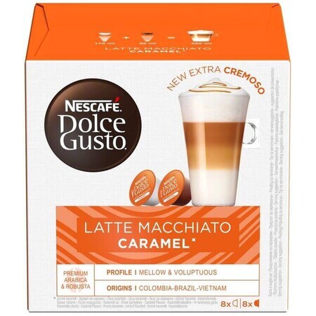 Nescafé Dolce Gusto® Latte Macchiato Caramel cápsulas de café 16 cápsulas