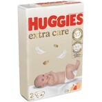 Huggies® Extra Care 2 Pañales desechables (3-6 kg) 58 unidades