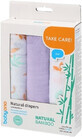 BabyOno Pa&#241;al Bamboo - Violeta 3 pzs