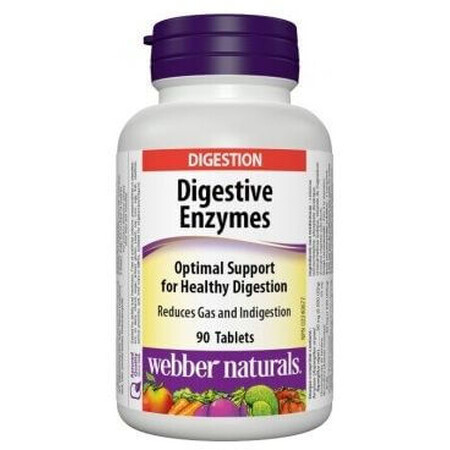 Webber Naturals Enzima digestiva 90 comprimidos