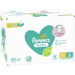 Pampers Wipes Toallitas Húmedas Sensibles CAJA, 12 x 52 uds.