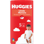 Huggies® Little Movers Pañal 5 (11 - 25 kg) 58 piezas