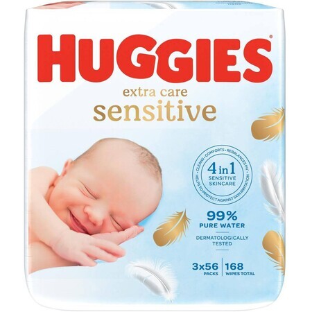 Huggies® Extra Care Triple 3 x 56 unidades