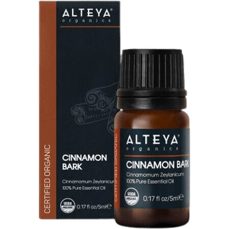 Alteya Organics Aceite de corteza de canela de Ceilán 100% orgánico 5 ml