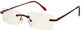 GLASSA Gafas de ordenador PCG06 rojas