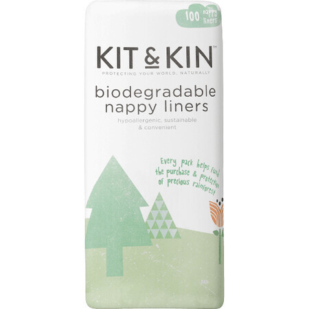 Kit & Kin Pañales biodegradables de separación 100 unidades