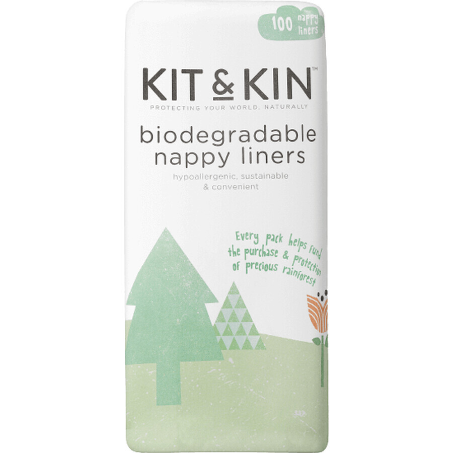 Kit & Kin Pañales biodegradables de separación 100 unidades