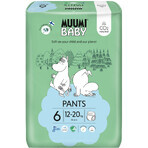 Muumi Baby Pañales Desechables 6 Junior 12-20 kg, 36 pcs