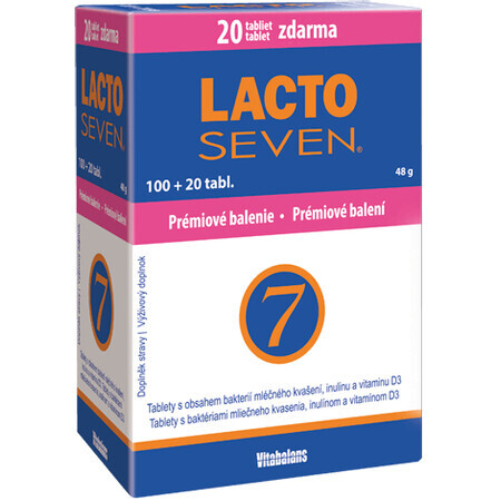 Vitabalans LACTOSEVEN, 120 comprimidos