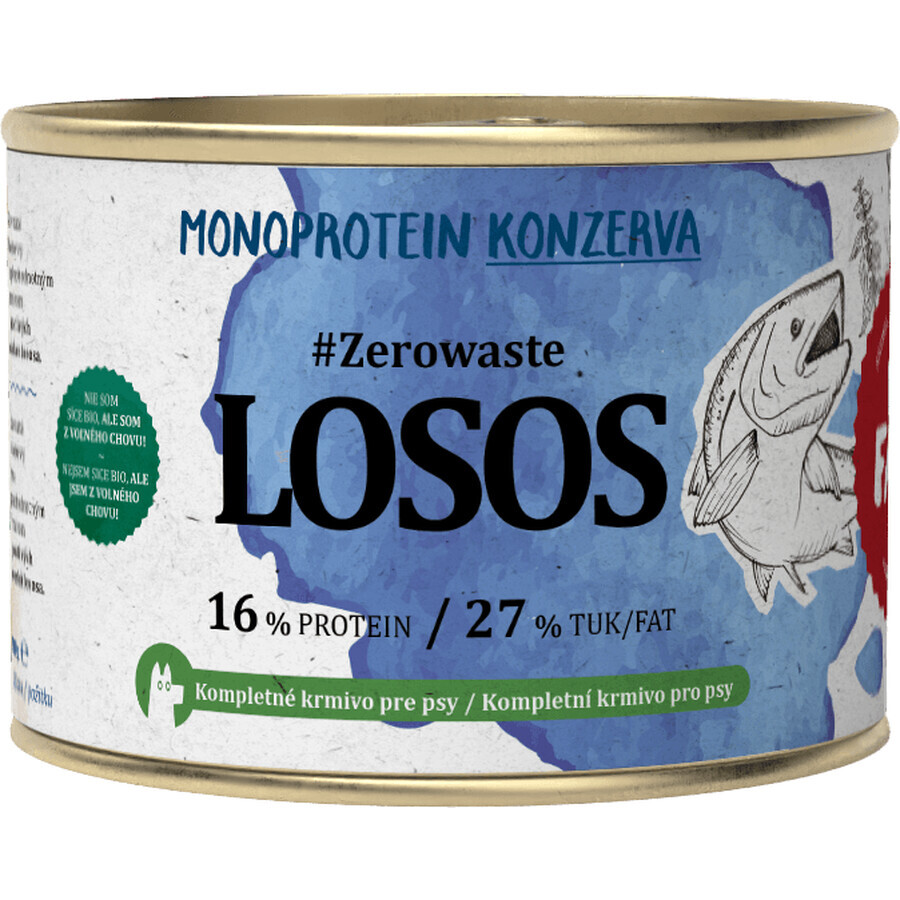 Pet Farm Family ZeroWaste Salmón en lata para perros 180 g