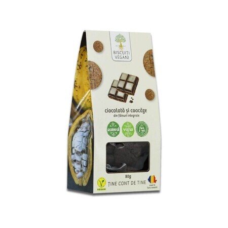 Vegan chocolade en cashew koekjes, 80 gr, Govinda