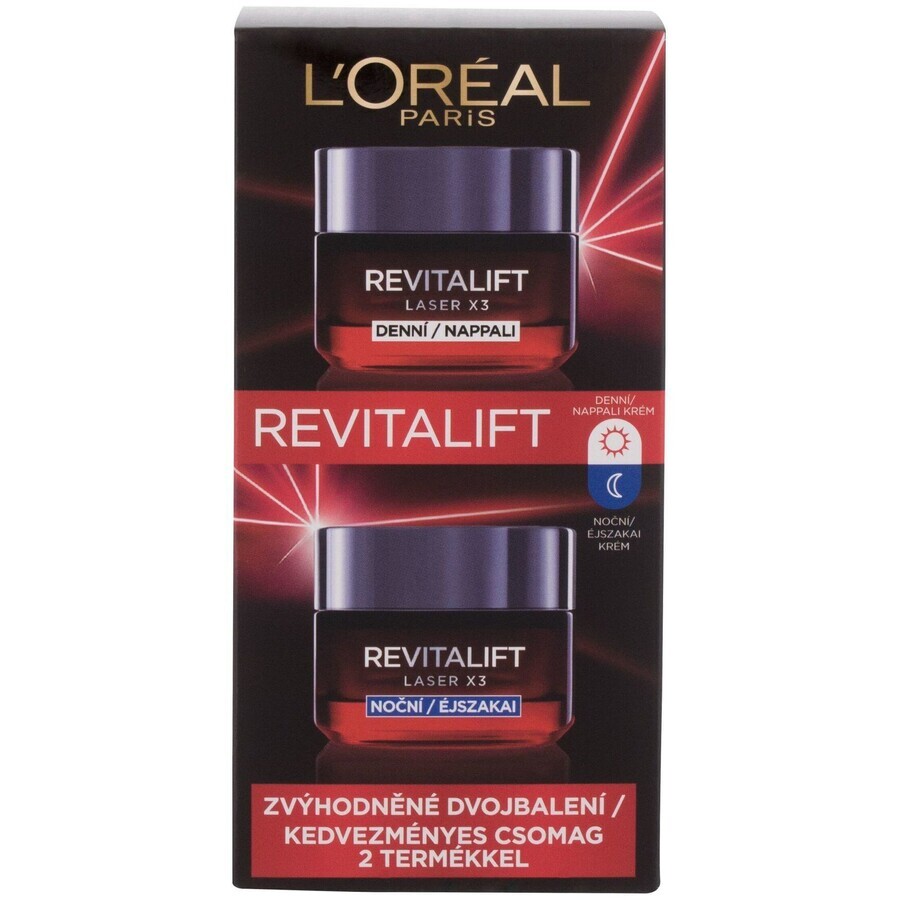 L'Oréal Paris Revitalift Laser doble pack crema día y noche 2 x 50 ml