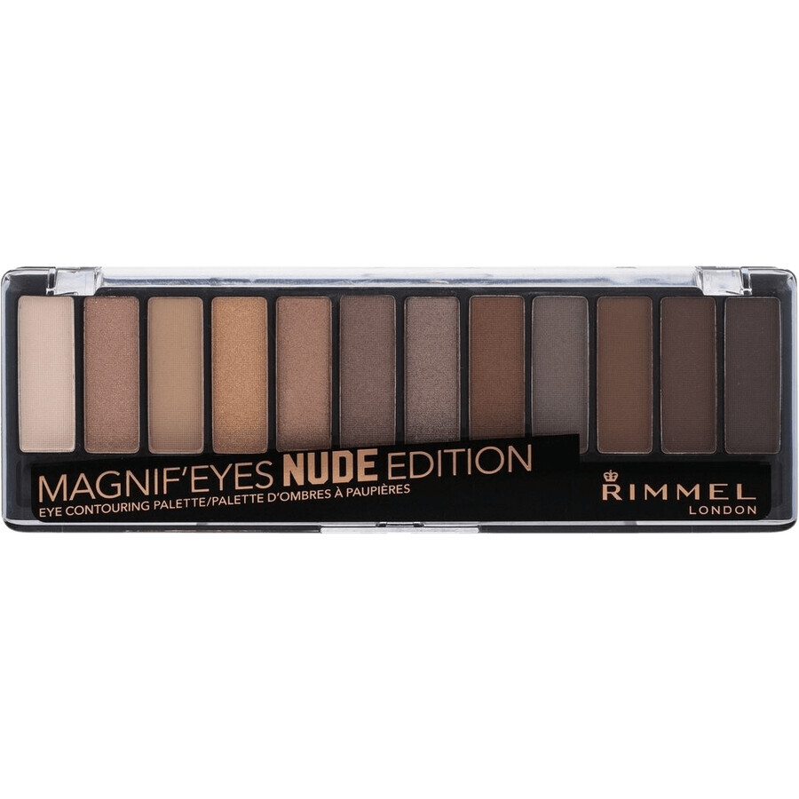 Rimmel Magnif Eyes Eyeshadow Palette Ombre à paupières 001 Nude Edition 14.2 g