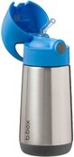 B. caja Termo para beber con pajita azul/gris 350 ml