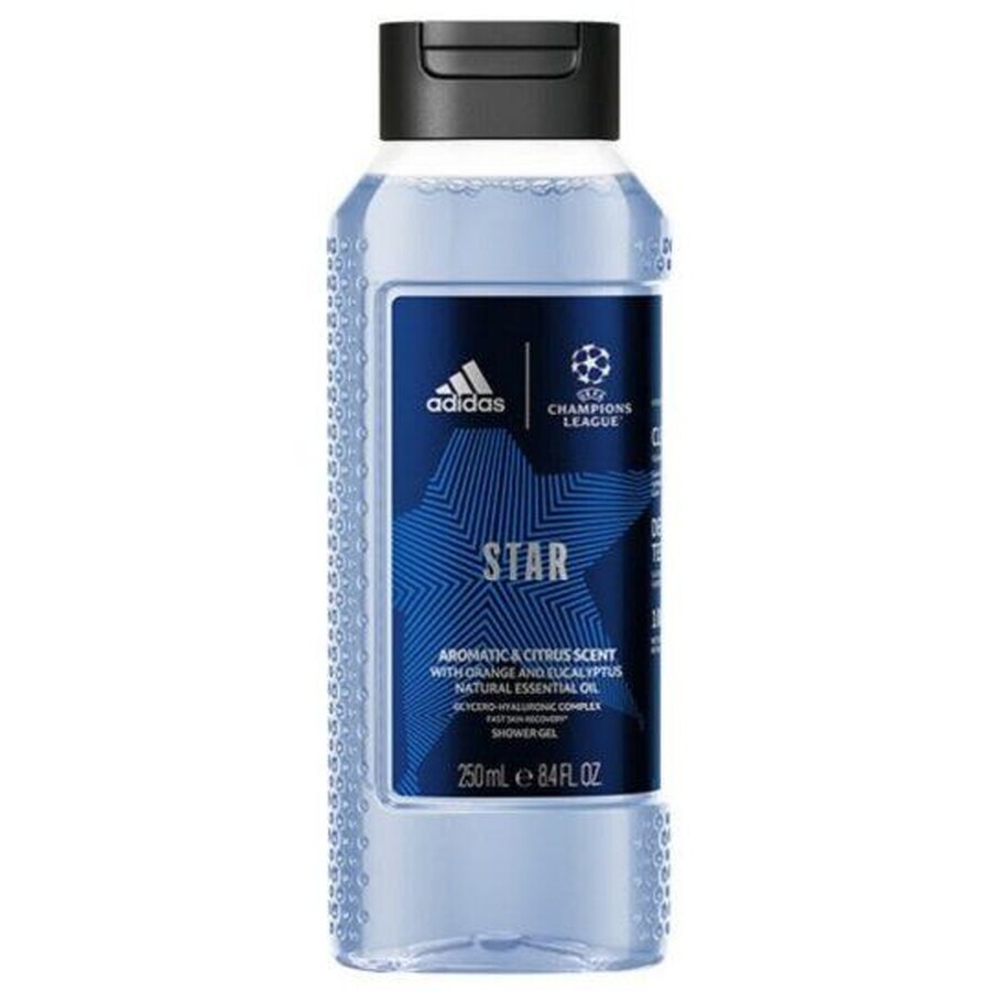 Adidas UEFA Champions League Star gel douche pour hommes 250 ml