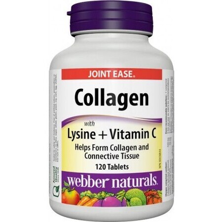 Webber Naturals Collageen + Lysine + Vit. C 120 tabletten