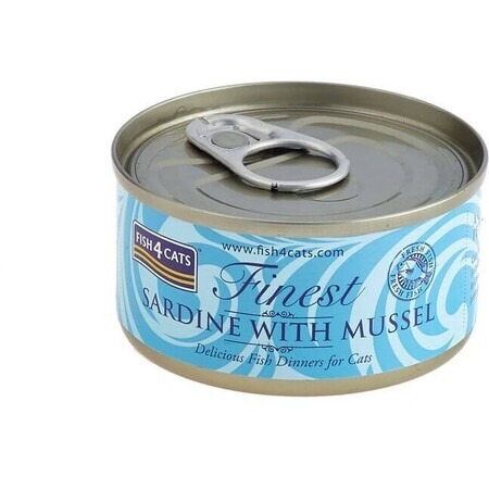 Fish4Cats Hrană conservată pentru pisici Finest sardine cu midii 70 g