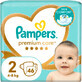 Pampers Premium Care Diapers size 2, 46 pcs