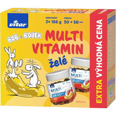 Vitar Kids Multivitaminas Bob y Bobek DUOPACK 2 x 50 pcs