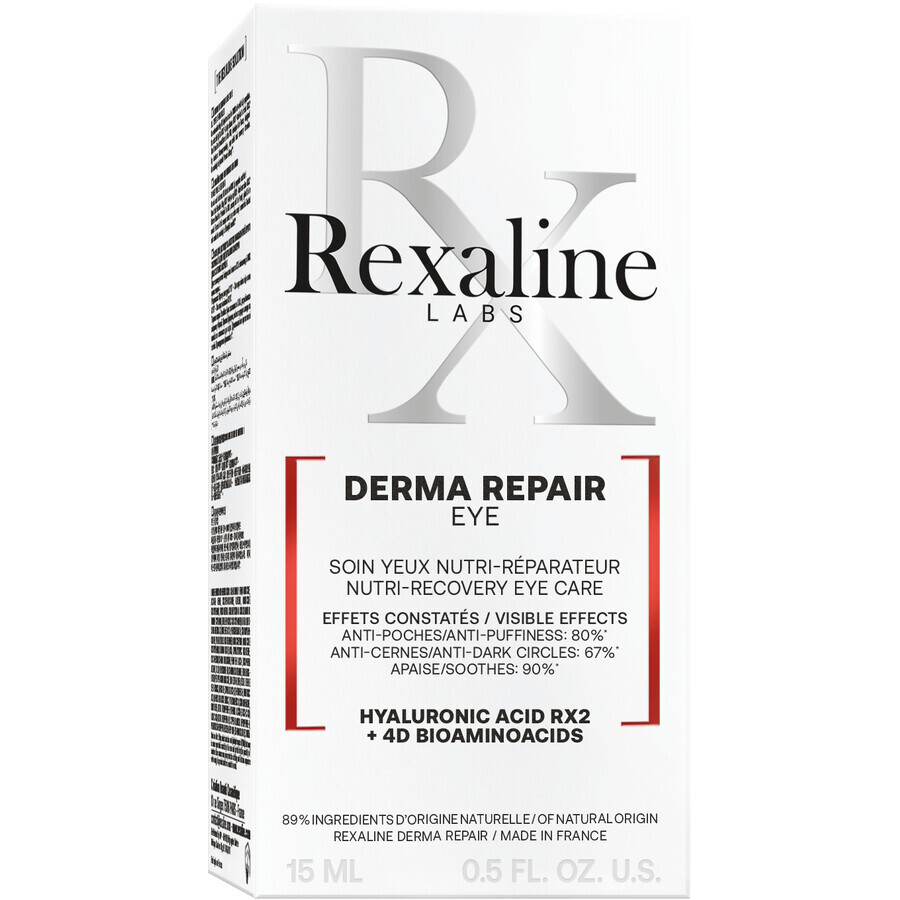 Rexaline Derma Repair crema de ojos calmante para pieles sensibles 15 ml