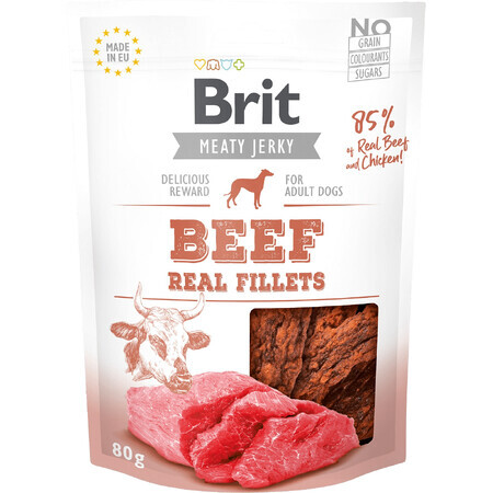 Brit Snack Jerky Runds- en kipfilet 80 g