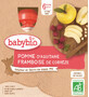 Babybio Doypack manzana, frambuesa 4 x 90 g