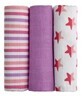 T-Tomi Organic Bamboo Diapers Pink Stars 3 pieces