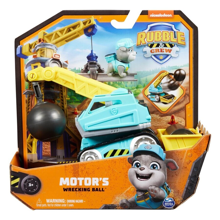 El tractor bola de demolición de Rubble Puppy Patrol, 3 años+, Nickelodeon