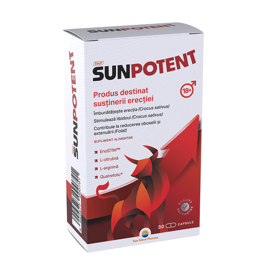 Sun Potent, 30 cápsulas, Sun Wave Pharma