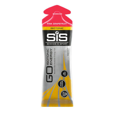 Gel isotonico energizzante al gusto di pompelmo rosa Go Isotonic, 60 ml, Sis