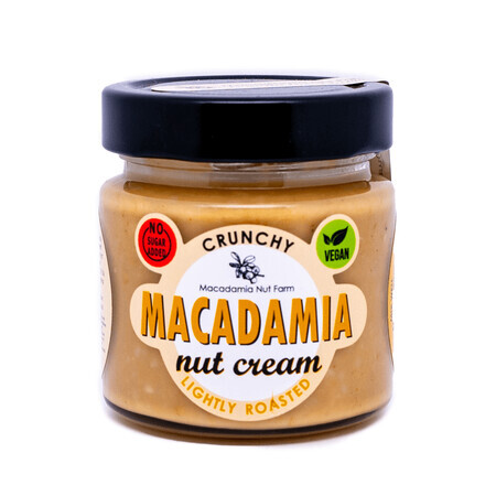 Crunchy macadamia nut cream - lightly toasted, 180 g, Macadamia