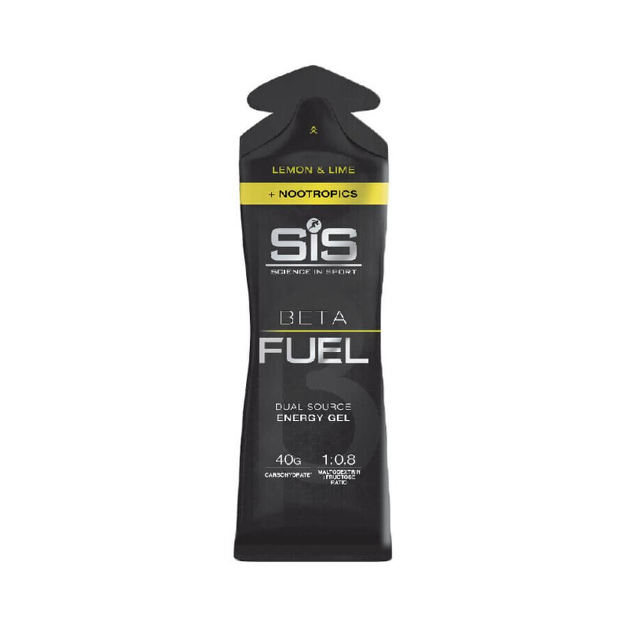 Energiegevende gel met citroensmaak + Nootropics Beta Fuel, 60 ml, Sis