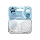 Chupetes ortodónticos Night Time, 0-6 meses, 2 piezas, Blanco, Tommee Tippee