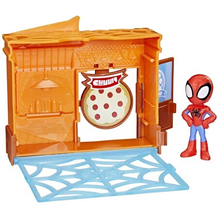 Juego City Bloks Pizzeria Spidey y sus Asombrosos Amigos, +3 años, Hasbro